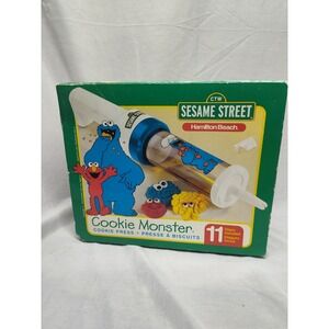 Vintage Hamilton Beach Sesame Street Cookie Monster Electric Cookie Press NIB